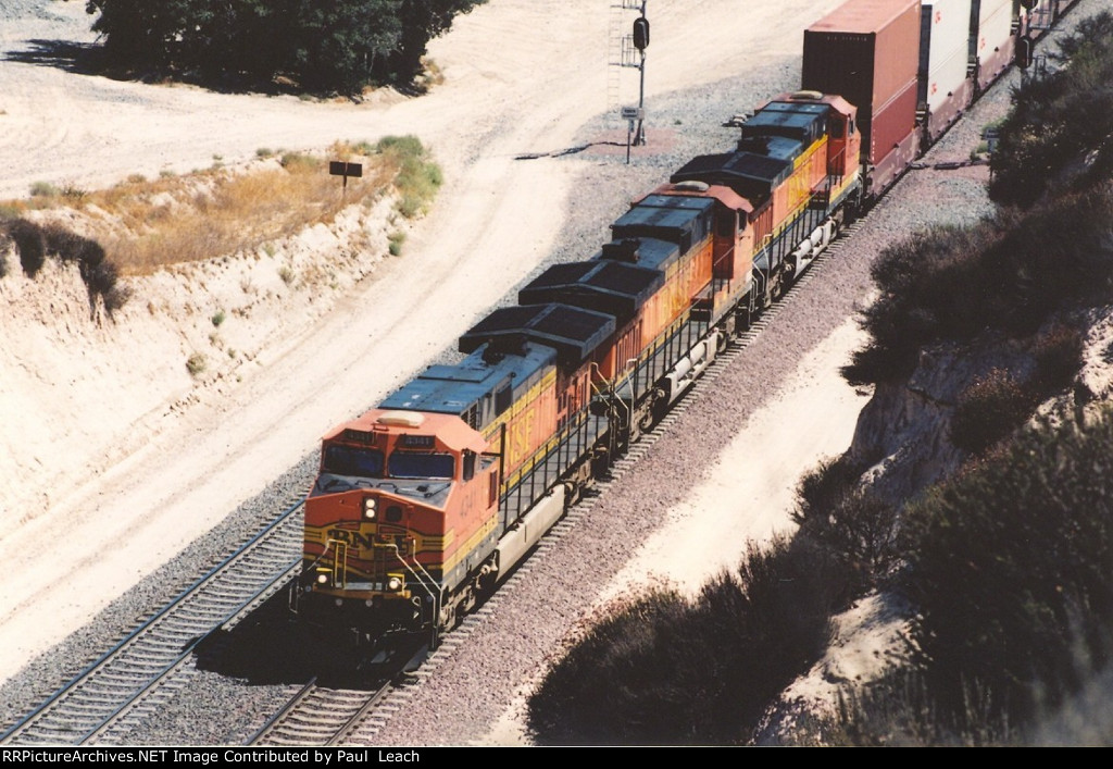 Westbound stack train